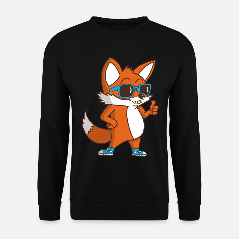 Cool Fox - Unisex Pullover - Schwarz