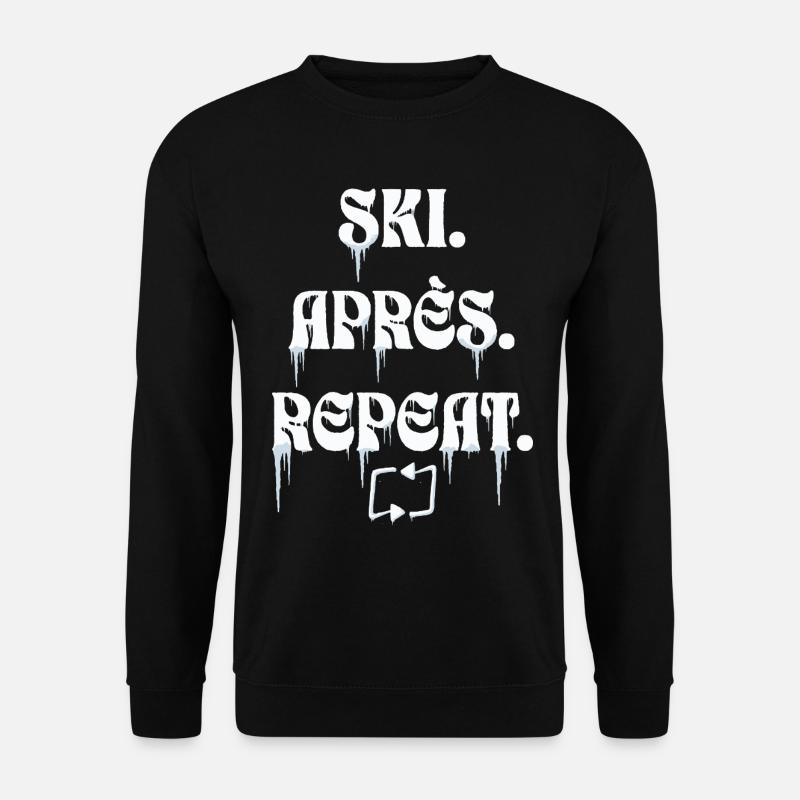 Ski Après Repeat - Unisex Sweatshirt - black