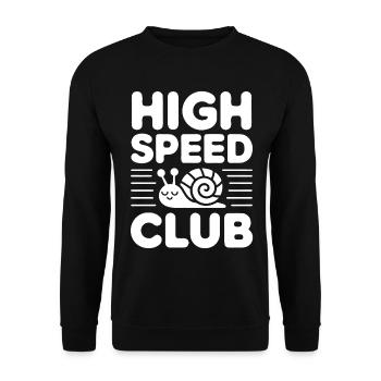Turbo Snail Fun - Unisex Sweatshirt - black - Front - Alina (178cm) & Michal (187cm)