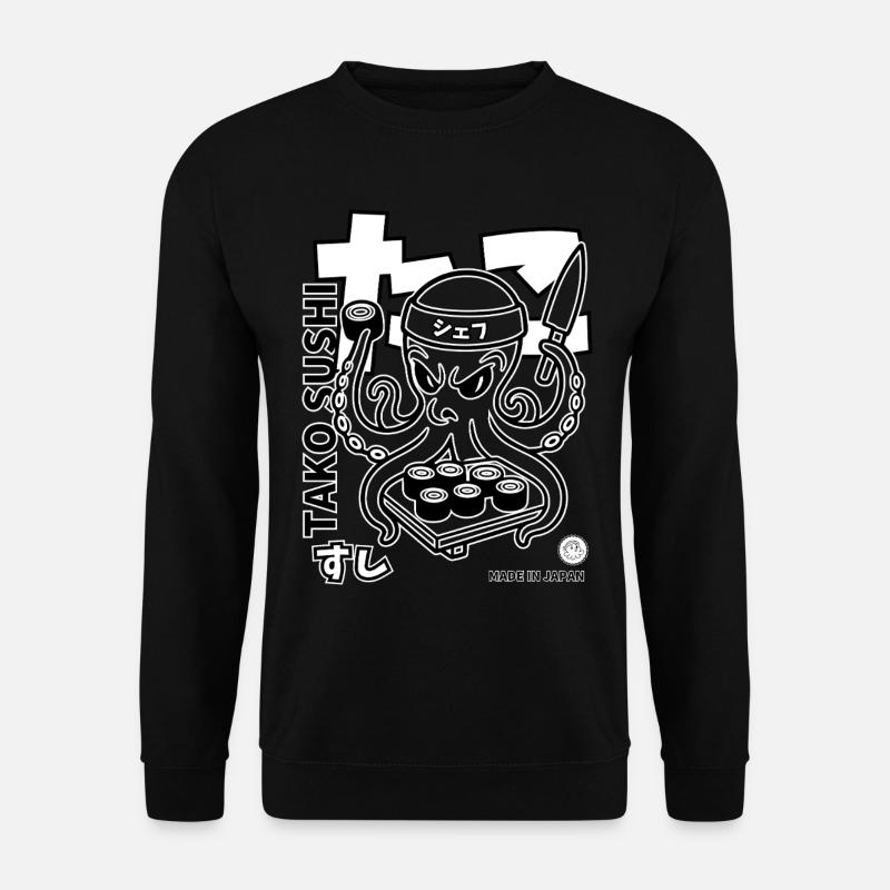 Oktopus Sushi Chef  - Unisex Pullover - Schwarz