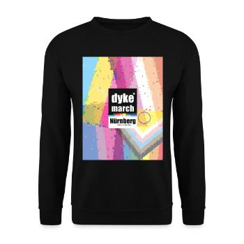 Dyke March Nbg 2026 - Unisex Pullover - Schwarz - Vorne - Alina (178cm) & Michal (187cm)