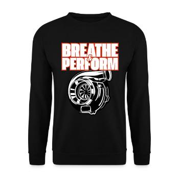 Turbo Boost Mode - Unisex Pullover - Schwarz - Vorne - Alina (178cm) & Michal (187cm)