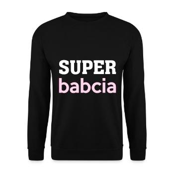 Super Babcia Poland Grandma Polska Polish - Unisex Sweatshirt - black - Front - Alina (178cm) & Michal (187cm)