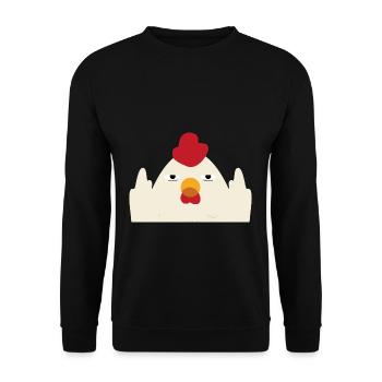 Stinkefinger - Unisex Pullover - Schwarz - Vorne - Alina (178cm) & Michal (187cm)