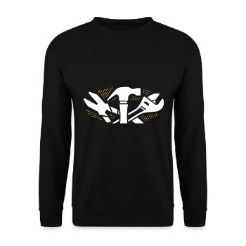 Artisan - Sweat-shirt Unisexe - noir - Devant - Alina (178cm) & Michal (187cm)