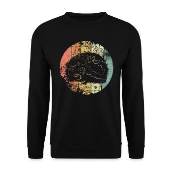 Igel - Unisex Pullover - Schwarz - Vorne - Alina (178cm) & Michal (187cm)