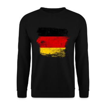 Germany - Unisex Sweatshirt - black - Front - Alina (178cm) & Michal (187cm)