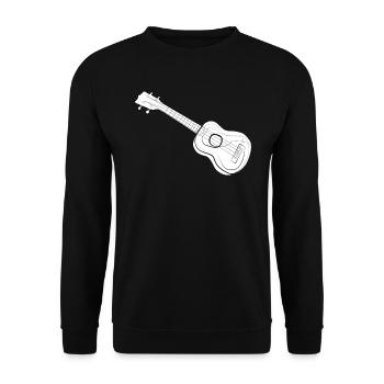 Ukulele - Sweat-shirt Unisexe - noir - Devant - Alina (178cm) & Michal (187cm)