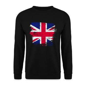 Great Britain - Unisex Sweatshirt - black - Front - Alina (178cm) & Michal (187cm)