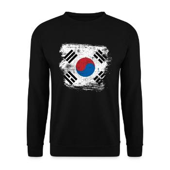 Corée du Sud - Sweat-shirt Unisexe - noir - Devant - Alina (178cm) & Michal (187cm)