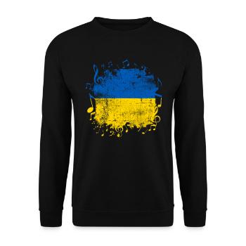 Ukraine - Unisex Sweatshirt - black - Front - Alina (178cm) & Michal (187cm)