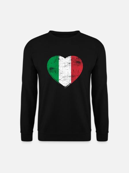 Italien Herz - Unisex Pullover - Schwarz