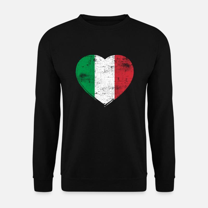 Italy heart - Unisex Sweatshirt - black