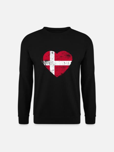 Denmark heart - Unisex Sweatshirt - black