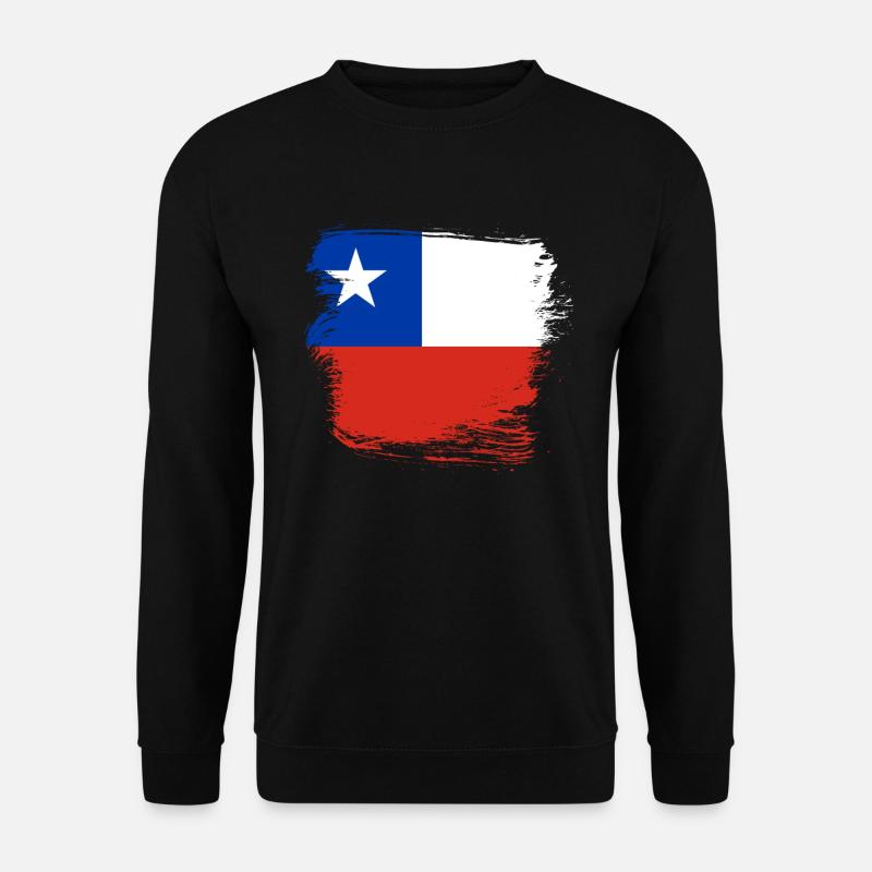 Chile Flagge - Unisex Pullover - Schwarz