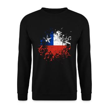 Musique chilienne - Sweat-shirt Unisexe - noir - Devant - Alina (178cm) & Michal (187cm)