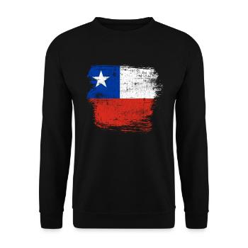 Chile - Unisex Sweatshirt - black - Front - Alina (178cm) & Michal (187cm)