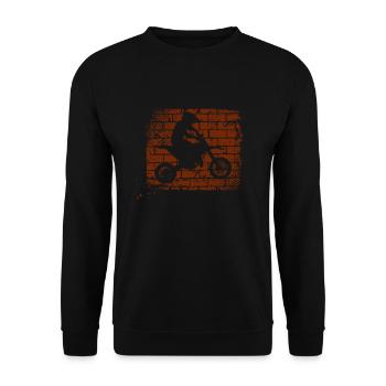 motocross - Sweat-shirt Unisexe - noir - Devant - Alina (178cm) & Michal (187cm)