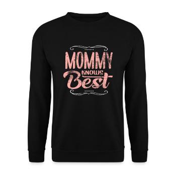 Mama - Unisex Pullover - Schwarz - Vorne - Alina (178cm) & Michal (187cm)