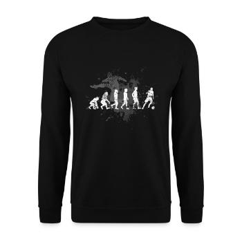 Fußballer - Unisex Pullover - Schwarz - Vorne - Alina (178cm) & Michal (187cm)