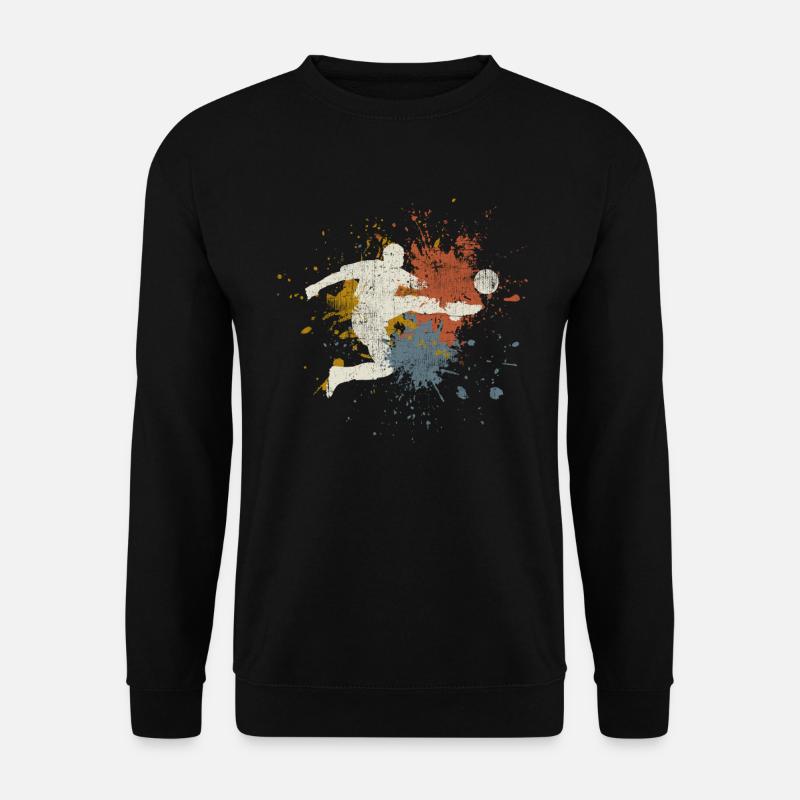 Fußball retro - Unisex Pullover - Schwarz