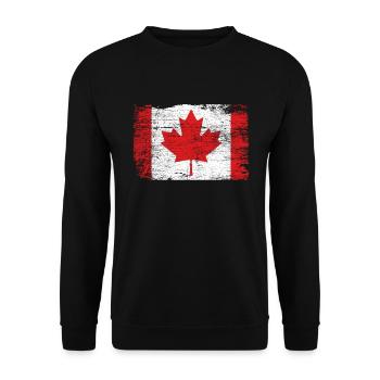 Canada - Sweat-shirt Unisexe - noir - Devant - Alina (178cm) & Michal (187cm)