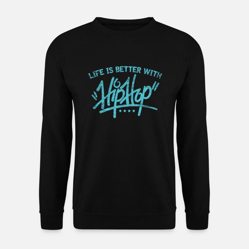 Hip Hop - Unisex Pullover - Schwarz