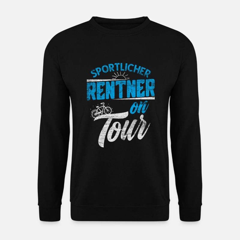 Rentner Fahrrad - Unisex Pullover - Schwarz