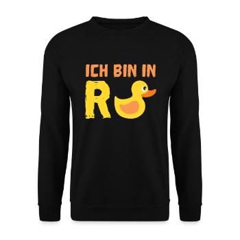 Rente - Unisex Pullover - Schwarz - Vorne - Alina (178cm) & Michal (187cm)