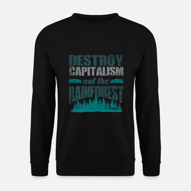 Regenwald Umweltschutz - Unisex Pullover - Schwarz