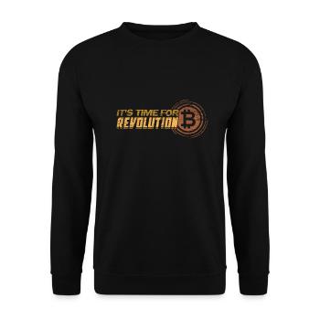 Bitcoin - Sweat-shirt Unisexe - noir - Devant - Alina (178cm) & Michal (187cm)