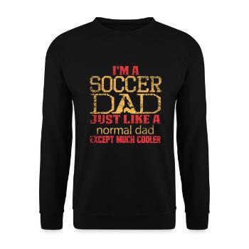 Soccer dad - Unisex Sweatshirt - black - Front - Alina (178cm) & Michal (187cm)