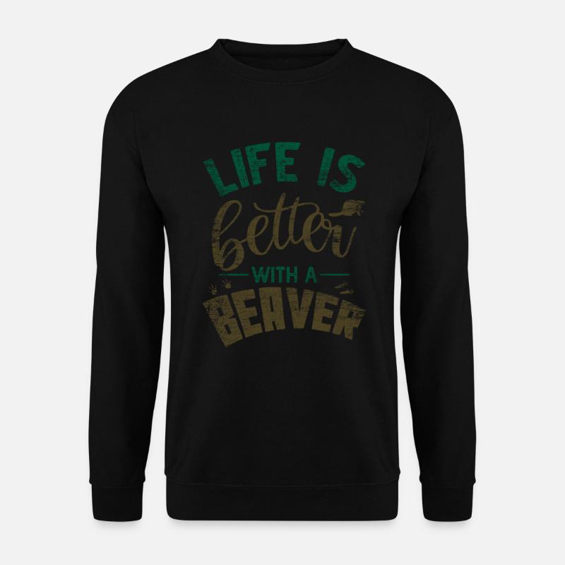 beaver - Unisex Sweatshirt - black