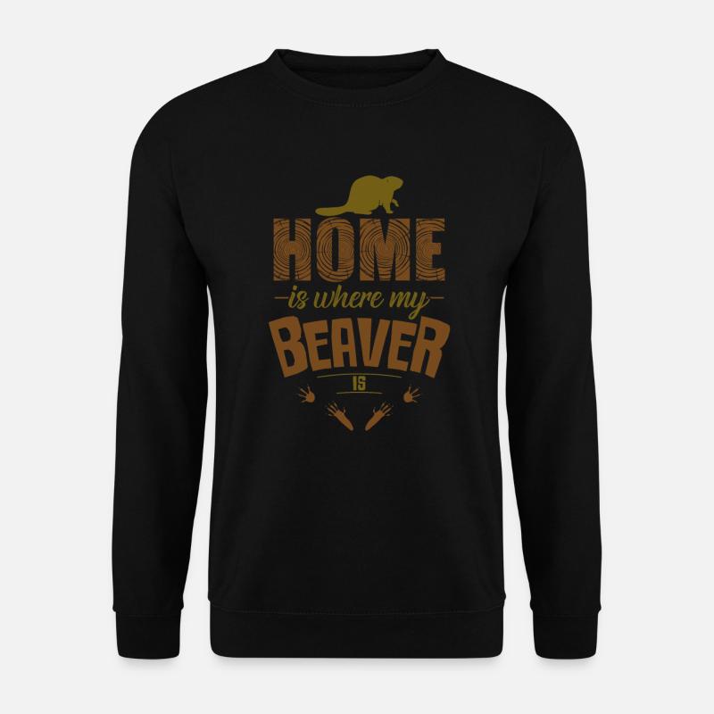 beaver - Unisex Sweatshirt - black