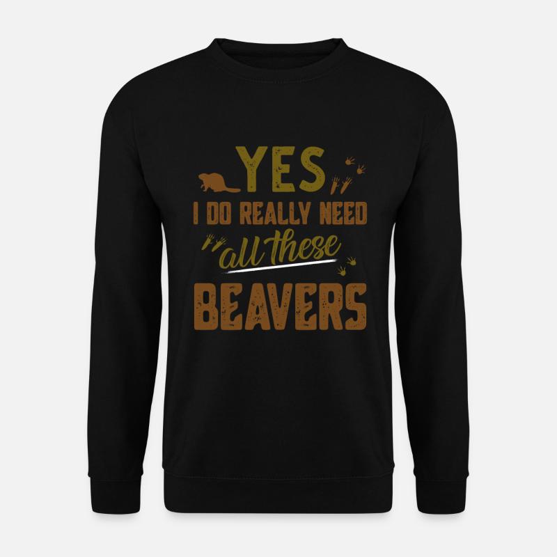 beaver - Unisex Sweatshirt - black