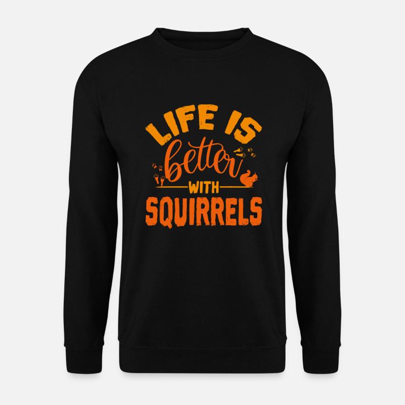 squirrel - Unisex Sweatshirt - black