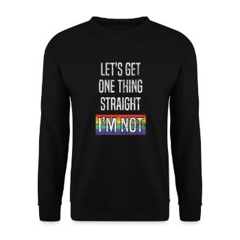 LGBT - Sweat-shirt Unisexe - noir - Devant - Alina (178cm) & Michal (187cm)