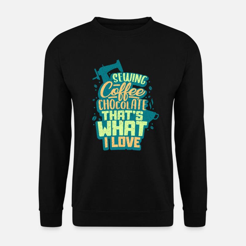 Sewing sewing machine - Unisex Sweatshirt - black