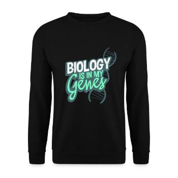 Biologie - Sweat-shirt Unisexe - noir - Devant - Alina (178cm) & Michal (187cm)