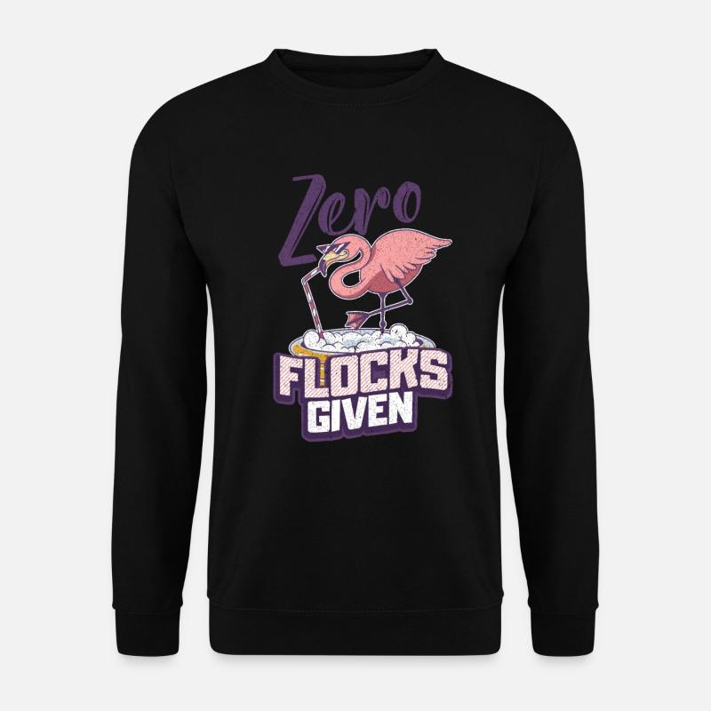Flamingo - Unisex Pullover - Schwarz