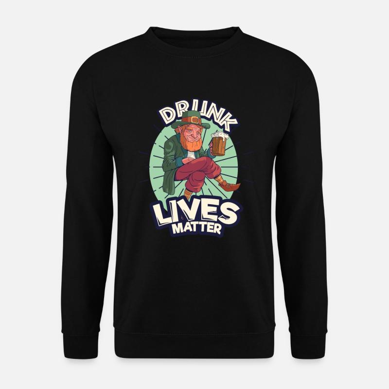 St. Patrick's Day booze - Unisex Sweatshirt - black