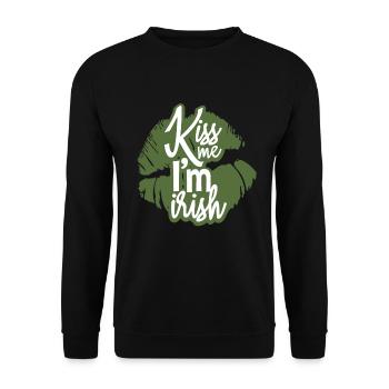 St. Patrick's Day Irish - Unisex Sweatshirt - black - Front - Alina (178cm) & Michal (187cm)