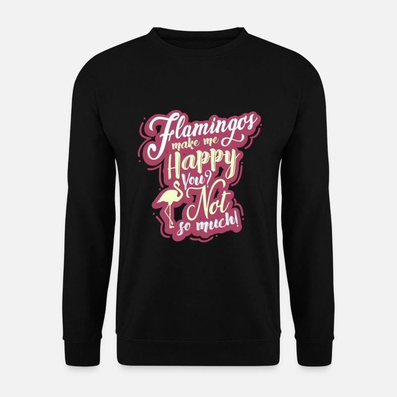 Flamingo - Unisex Pullover - Schwarz