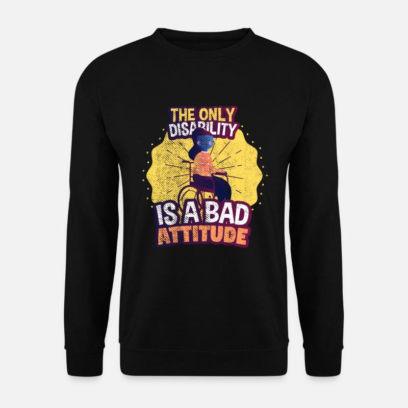 Rollstuhl - Unisex Pullover - Schwarz