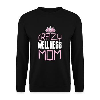 Massage masseur mom - Unisex Sweatshirt - black - Front - Alina (178cm) & Michal (187cm)