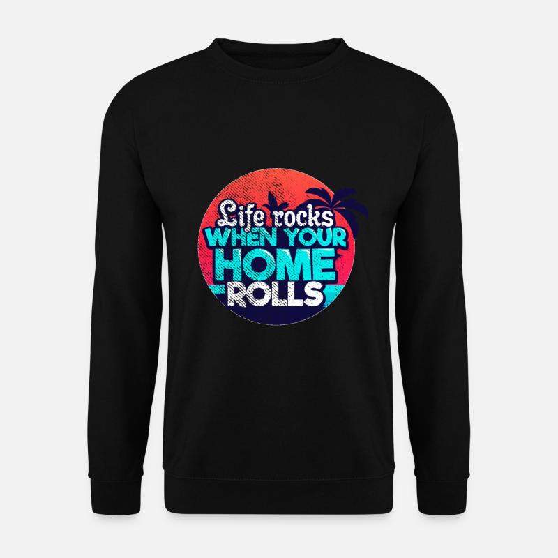 Caravan camping - Unisex Sweatshirt - black