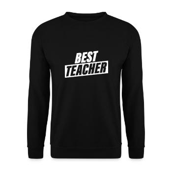 Lehrer - Unisex Pullover - Schwarz - Vorne - Alina (178cm) & Michal (187cm)