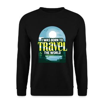 Voyage - Sweat-shirt Unisexe - noir - Devant - Alina (178cm) & Michal (187cm)