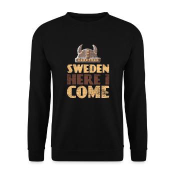 La Suède - Sweat-shirt Unisexe - noir - Devant - Alina (178cm) & Michal (187cm)