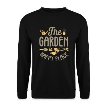 Garten Gärtner - Unisex Pullover - Schwarz - Vorne - Alina (178cm) & Michal (187cm)